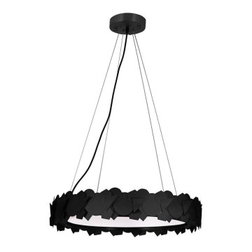LED Ljuskrona med snöre SOHO 1xLED/24W/230V svart