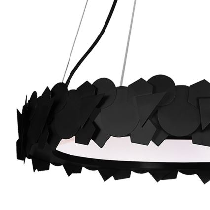 LED Ljuskrona med snöre SOHO 1xLED/24W/230V svart