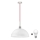 LED ljuskrona med textilsladd 1xE27/60W/230V vit