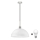 LED ljuskrona med textilsladd 1xE27/60W/230V vit