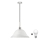 LED ljuskrona med textilsladd 1xE27/60W/230V vit