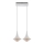 LED ljuskrona med textilsladd 2xLED/9W/230V vit