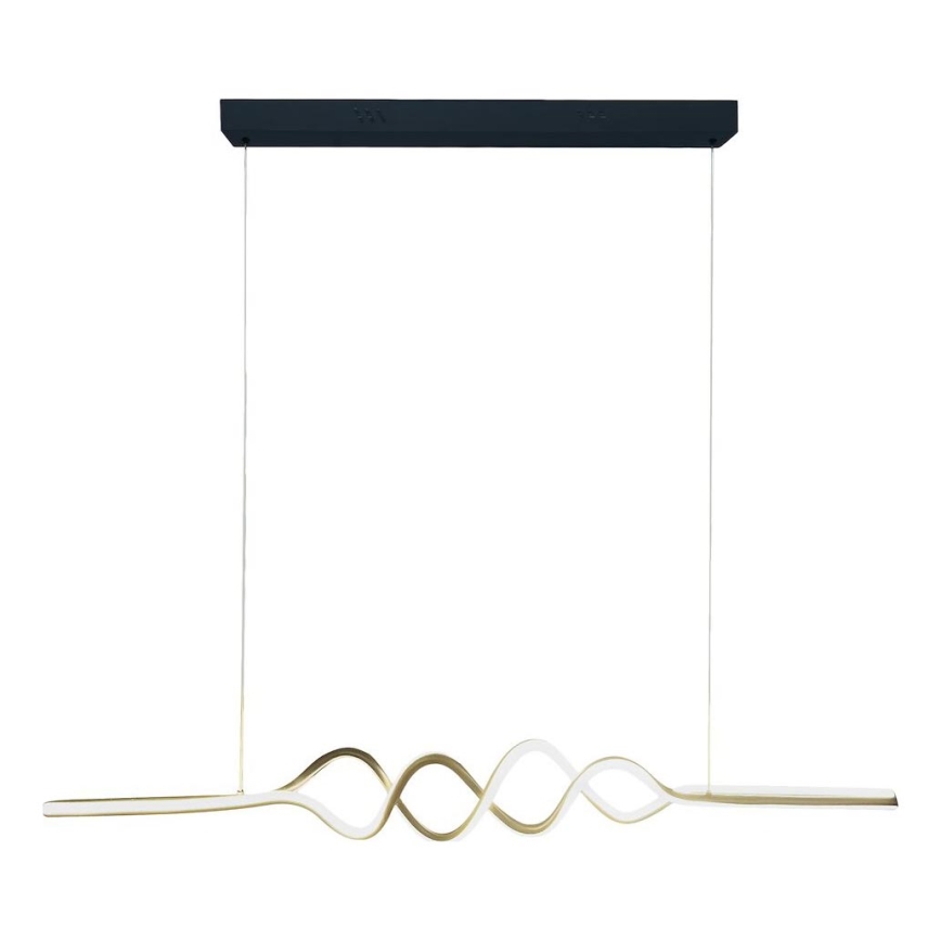 LED ljuskrona med textilsladd ANCONA LED/36W/230V guld