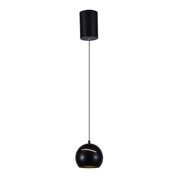 LED ljuskrona med textilsladd beröring LED/8,5W/230V 3000K svart
