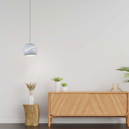 LED ljuskrona med textilsladd beröring LED/8,5W/230V 3000K vit