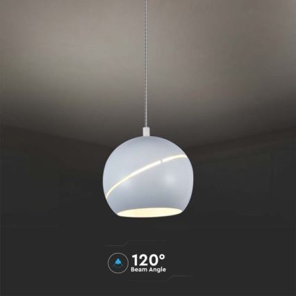 LED ljuskrona med textilsladd beröring LED/8,5W/230V 3000K vit