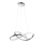 LED ljuskrona med textilsladd CAPPIO LED/36W/230V skinande krom