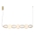 LED ljuskrona med textilsladd CARO LED/42W/230V guld