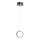 LED ljuskrona med textilsladd CIRCOLO LED/7W/230V skinande krom