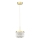 LED ljuskrona med textilsladd ELEGANCE LED/9W/230V diameter 15 cm guld