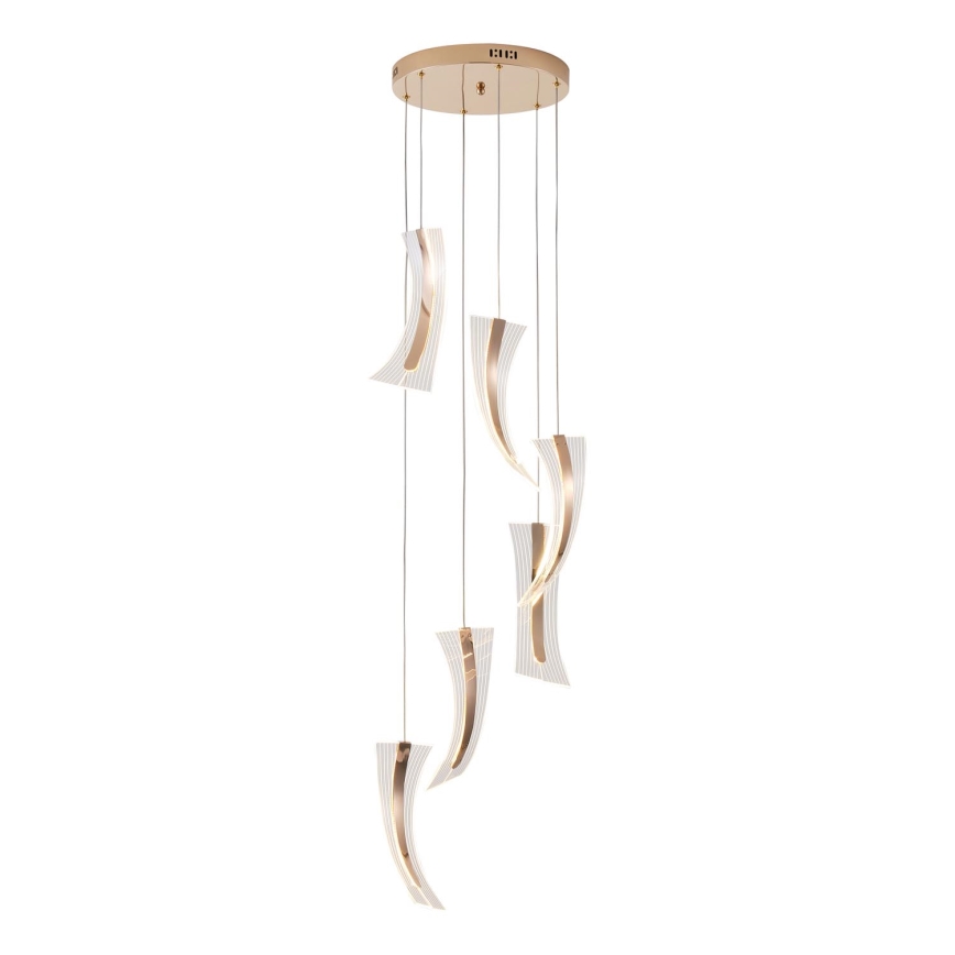 LED ljuskrona med textilsladd FIRENZE 6xLED/10W/230V 3000K