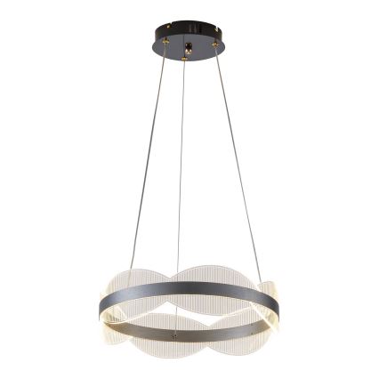 LED ljuskrona med textilsladd FIRENZE LED/48W/230V 3000K diameter 40 cm