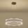 LED ljuskrona med textilsladd FIRENZE LED/60W/230V 3000K diameter 60 cm