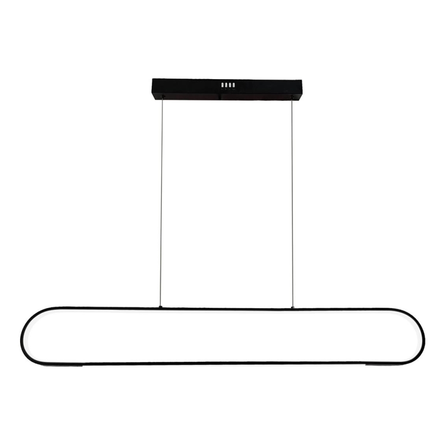 LED ljuskrona med textilsladd FRAME LED/42W/230V svart