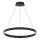 LED ljuskrona med textilsladd GRAVITY LED/36W/230V svart