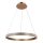 LED ljuskrona med textilsladd HASHIM LED/34W/230V diameter 60 cm koppar