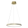 LED ljuskrona med textilsladd HOOP LED/27W/230V diameter 50 cm 4000K guld