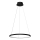 LED ljuskrona med textilsladd HOOP LED/27W/230V diameter 50 cm 4000K svart