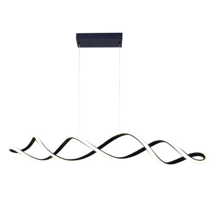 LED ljuskrona med textilsladd INFINITO LED/43W/230V svart