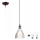 LED ljuskrona med textilsladd JODI 1xE27/60W/230V brons