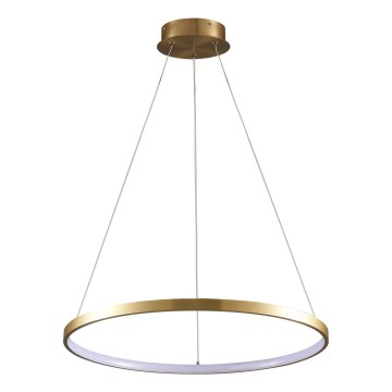 LED ljuskrona med textilsladd LEA LED/20W/230V 4000K diameter 50 cm guld