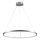 LED ljuskrona med textilsladd LEA LED/20W/230V 4000K diameter 50 cm matt krom