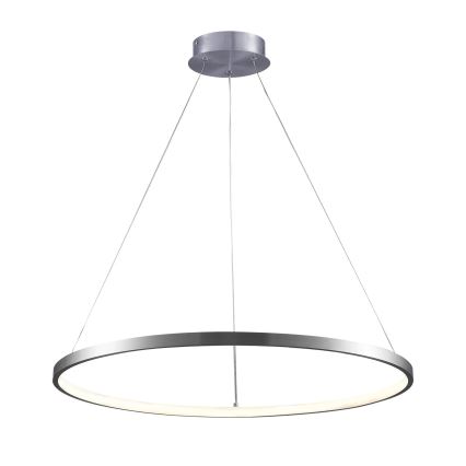 LED ljuskrona med textilsladd LEA LED/20W/230V 4000K diameter 50 cm matt krom