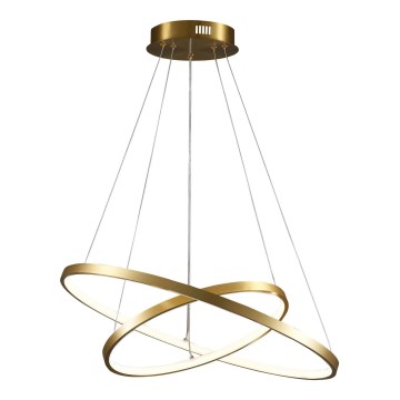 LED ljuskrona med textilsladd LEA LED/35W/230V 4000K diameter 60 cm guld