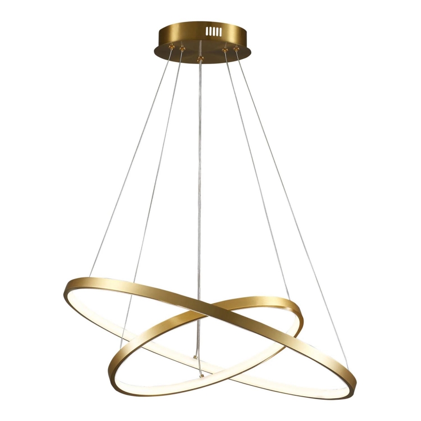 LED ljuskrona med textilsladd LEA LED/35W/230V 4000K diameter 60 cm guld