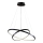 LED ljuskrona med textilsladd LEA LED/35W/230V 4000K diameter 60 cm svart