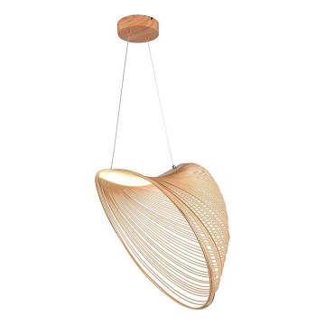LED ljuskrona med textilsladd LED/10W/230V 3000K beige