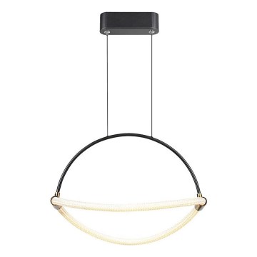 LED ljuskrona med textilsladd LED/12W/230V 3000K diameter 40 cm