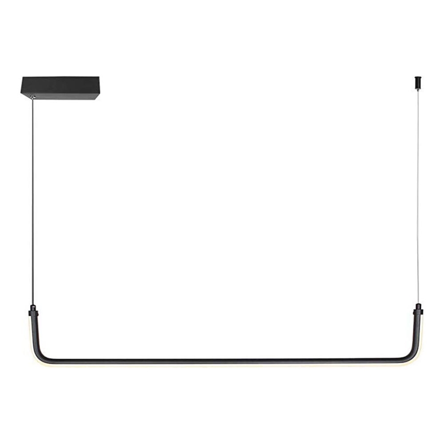 LED ljuskrona med textilsladd LED/12W/230V 4000K 90 cm svart