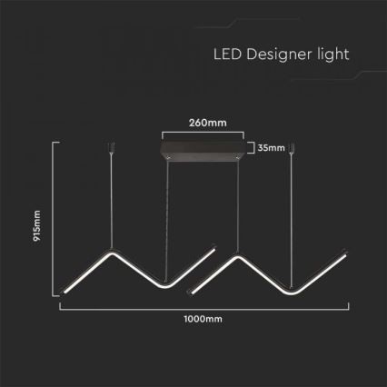 LED ljuskrona med textilsladd LED/12W/230V 4000K svart