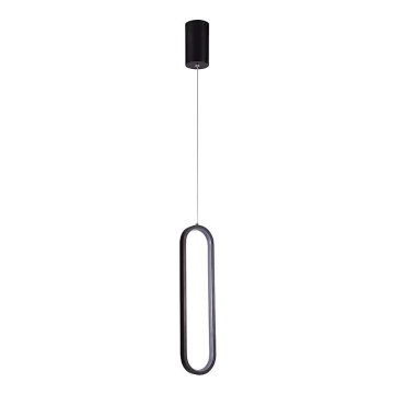 LED ljuskrona med textilsladd LED/13W/230V 3000K svart