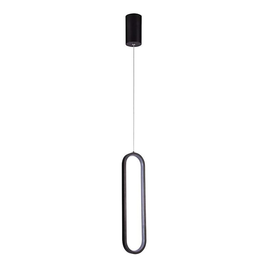 LED ljuskrona med textilsladd LED/13W/230V 3000K svart