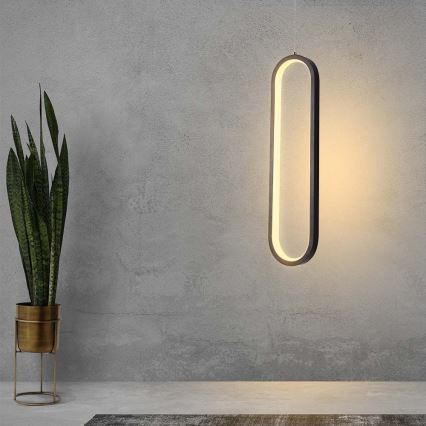 LED ljuskrona med textilsladd LED/13W/230V 3000K svart
