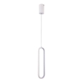 LED ljuskrona med textilsladd LED/13W/230V 3000K vit