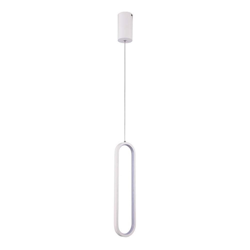 LED ljuskrona med textilsladd LED/13W/230V 3000K vit