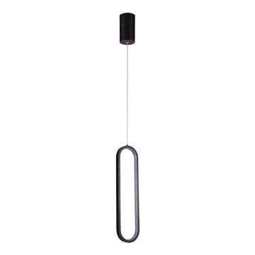 LED ljuskrona med textilsladd LED/13W/230V 4000K svart