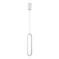 LED ljuskrona med textilsladd LED/13W/230V 4000K vit