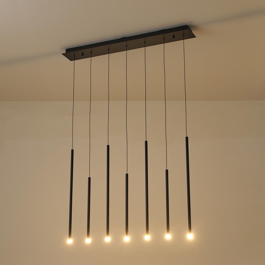 LED ljuskrona med textilsladd LED/16W/230V 3000K