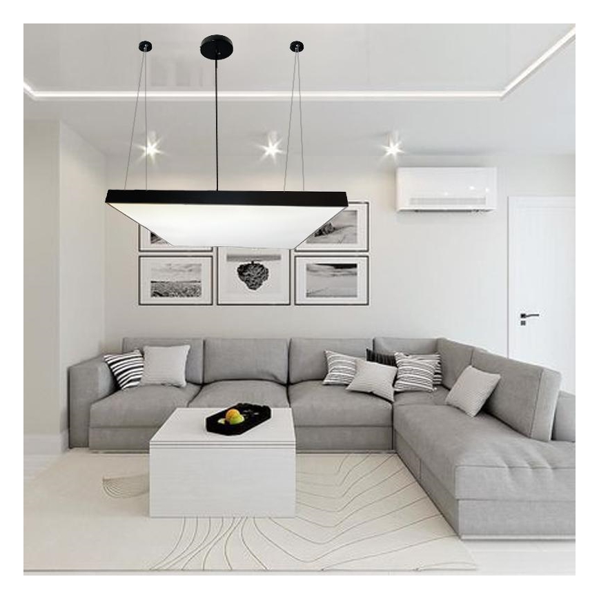 LED ljuskrona med textilsladd LED/170W/230V 4000K 100x100 cm