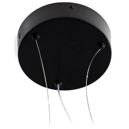 LED ljuskrona med textilsladd LED/18W/230V 3000K svart