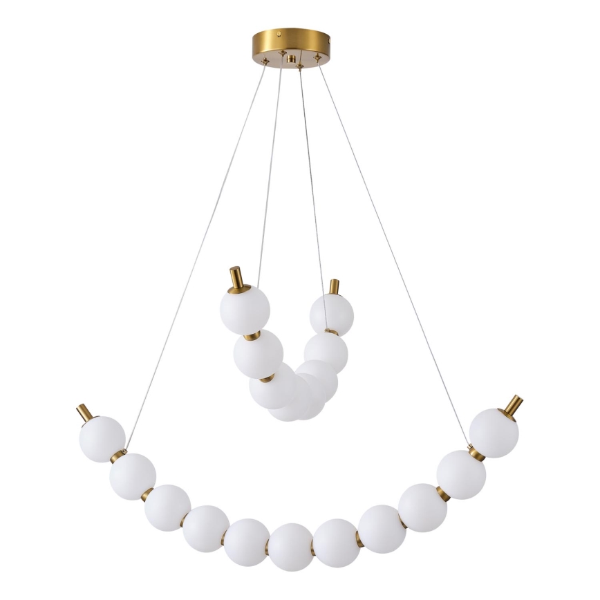 LED ljuskrona med textilsladd LED/19W/230V 3000K