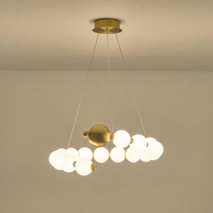 LED ljuskrona med textilsladd LED/20W/230V 3000K