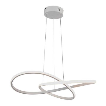 LED ljuskrona med textilsladd LED/20W/230V 3000K vit