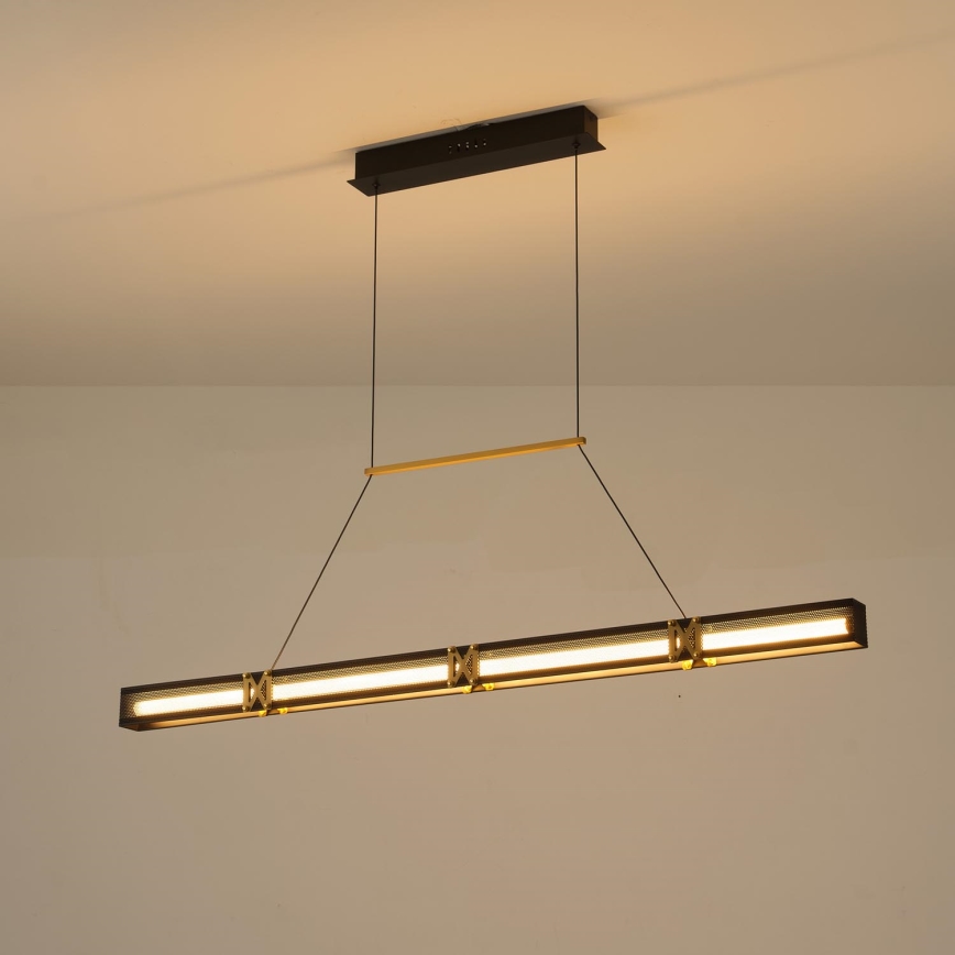 LED ljuskrona med textilsladd LED/21W/230V 3000K 45x120 cm