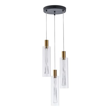 LED ljuskrona med textilsladd LED/21W/230V 3000K