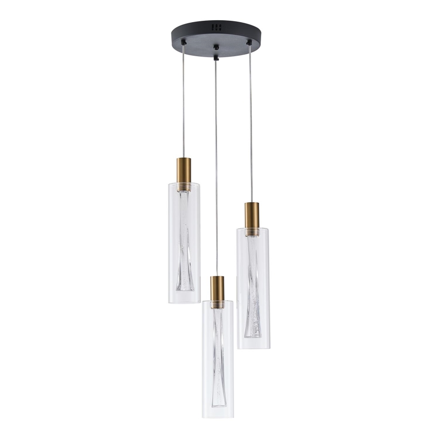 LED ljuskrona med textilsladd LED/21W/230V 3000K